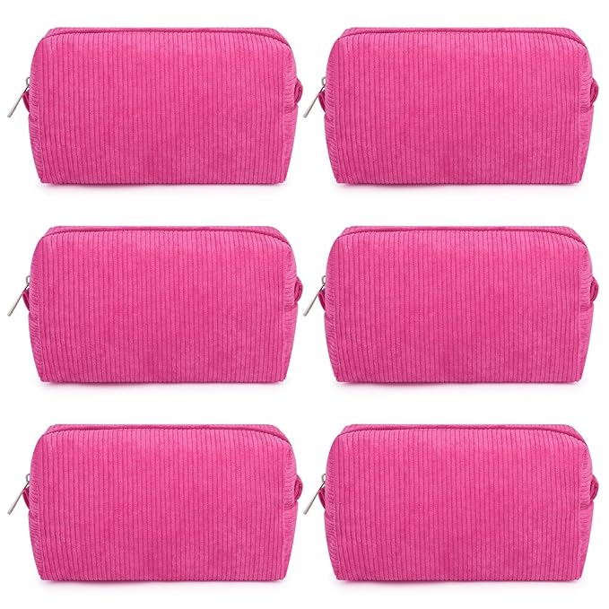 SOIDRAM Makeup Bag Preppy Cosmetic Bag Bulk Makeup Pouch Personalize Travel Toiletry Bag Organizer Cute DIY Makeup Brushes Storage Bag for Women
