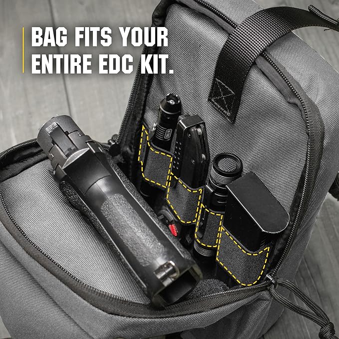 M-Tac CCW Sling Bag for Men & Women - EDC Shoulder Bag Tactical - Crossbody Concealed Carry Bag - Mens Chest Pack
