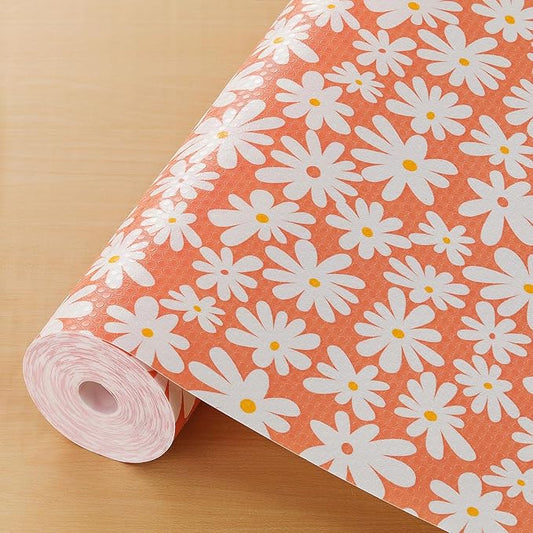 Cooyes Shelf Liner – Premium Non-Adhesive Cabinet & Drawer Liner for Kitchen – Waterproof Shelf Paper with Modern Pattern – Durable EVA Cabinet Mat – Easy to Cut （17.5" W x 78.7" L）