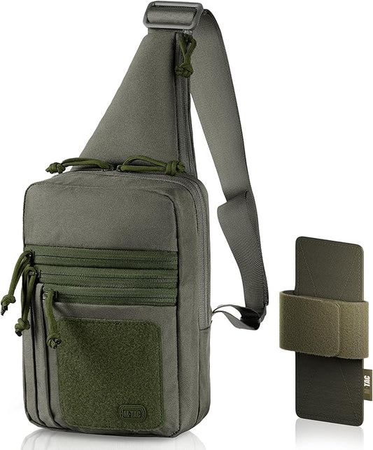 M-Tac CCW Sling Bag for Men & Women - EDC Shoulder Bag Tactical - Crossbody Concealed Carry Bag - Mens Chest Pack