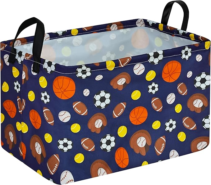 Kids Hamper Storage Bins Organizer Toy Box Laundry Basket Large Canvas Collapsible Chest for Home/Dorm/Kitchen/Pet/Office/Closet/Shelf/Gift Baskets