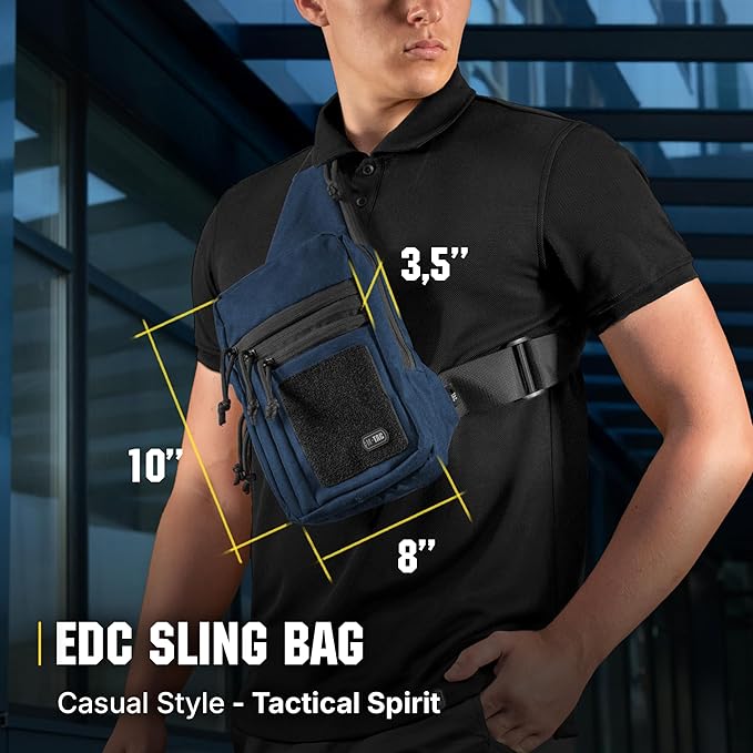 M-Tac CCW Sling Bag for Men & Women - EDC Shoulder Bag Tactical - Crossbody Concealed Carry Bag - Mens Chest Pack