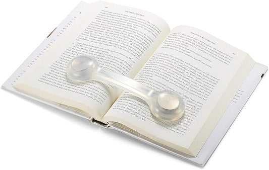 Bookmark/Weight-Page Holder-Holds Books Open and in Place-Clear-by Superior Essentials