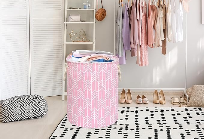 Round Laundry Basket Storage Bins Nursery Hamper Gift Baskets for Home,Office,Home Decor