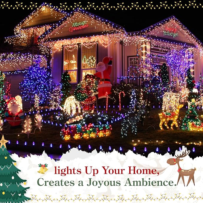 MEILIDY Christmas Light Clips, Weatherproof Plastic Gutter Clips for Hanging Outdoor Holiday Seasonal String Lights, Clear, 100 Pcs