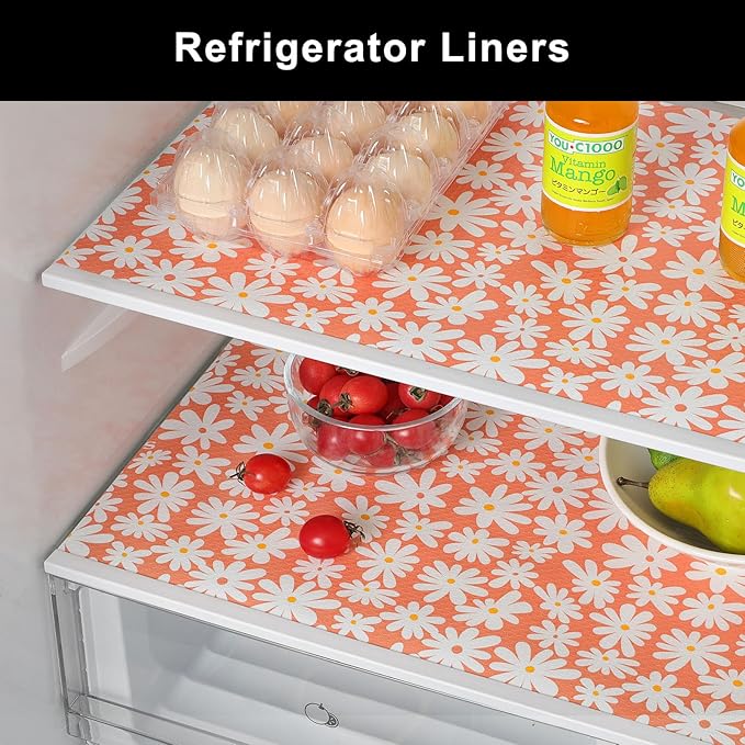 Cooyes Shelf Liner – Premium Non-Adhesive Cabinet & Drawer Liner for Kitchen – Waterproof Shelf Paper with Modern Pattern – Durable EVA Cabinet Mat – Easy to Cut （17.5" W x 197" L）