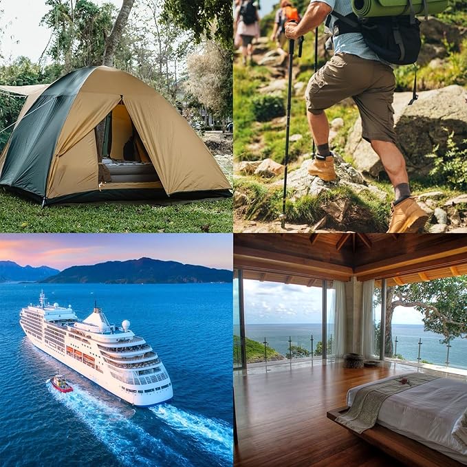 10 Pcs Travel Hangers Portable Foldable Travel Hanger Organizer, Plastic Cruise Ship Accessories Essentials Clothes Hanging Rack Folding Hangers for Traveling Camping Flying RV Europe Suitcase, Multi