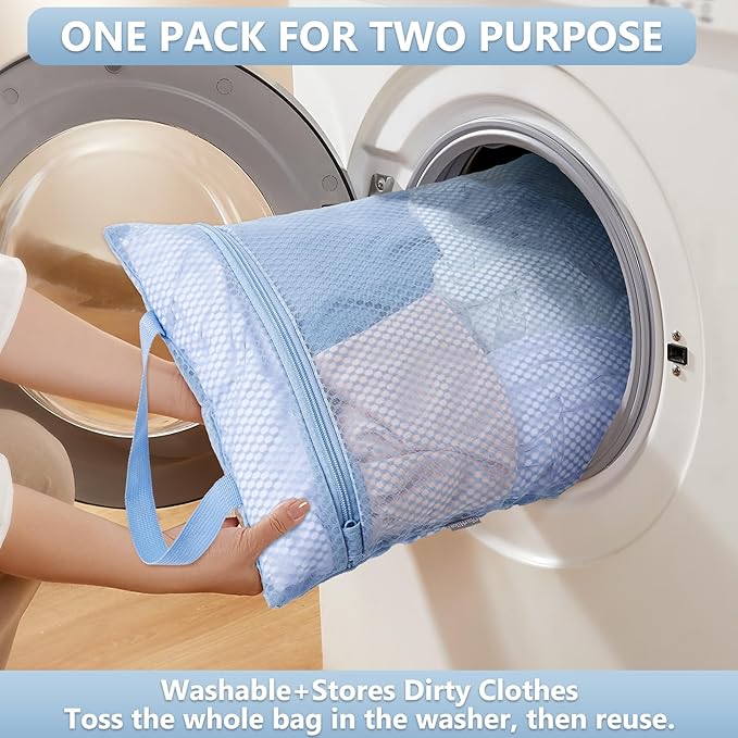 8 Set Packing Cubes for Travel, Gifts for Women Mom,Anti-Tearing Suitcase Organizer for Luggage with Shoe & Hanging Toiletry Bag,OlarHike Vacation Essentials & Accessories for Cruise Ship, Light Blue
