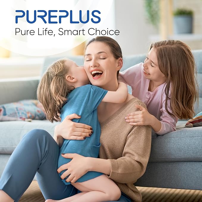 PUREPLUS 5 Micron 10" x 4.5" Whole House PP Sediment Resin Composite Water Softener Filter Cartridge for GE FXHTC,GXWH40L,GXWH35F,GNWH38S,Culligan RFC-BBSA,WRC25HD,Pentek RFC-BB,4Pack