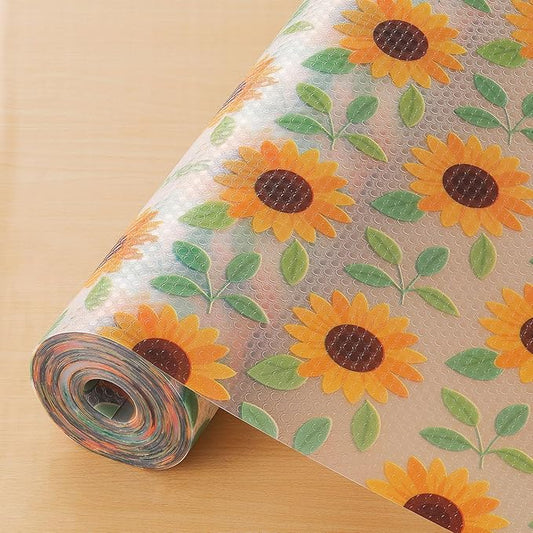 Cooyes Shelf Liner – Premium Non-Adhesive Cabinet & Drawer Liner for Kitchen – Waterproof Shelf Paper with Modern Pattern – Durable EVA Cabinet Mat – Easy to Cut （17.5" W x 360" L）