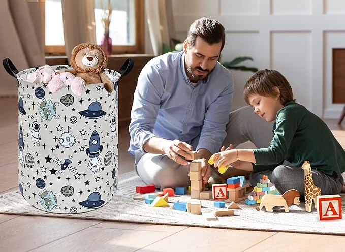 Round Laundry Basket Storage Bins Nursery Hamper Gift Baskets for Home,Office,Home Decor