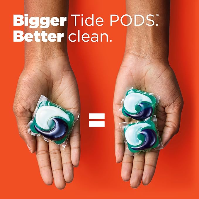 Tide Hygienic Clean Power PODS Laundry Detergent Pacs, Original Scent, 25 Count, Removes Visible and Invisible Dirt
