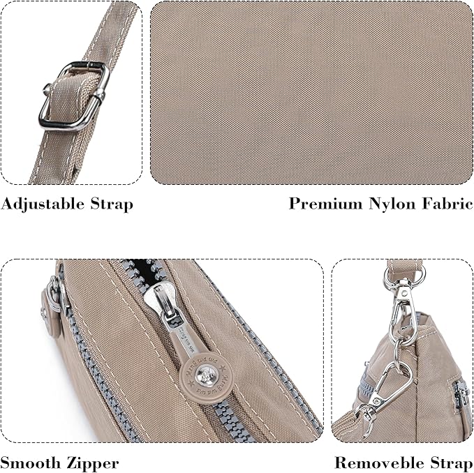 AOCINA Small Wristlet Wallet for Women RFID Blocking Crossbody Purse Gifts for Valentines Day Nylon Cell Phone Purses
