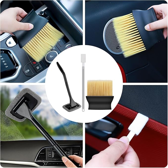 44Pcs Car Wash Detailing Kit Cleaning Kits with Foam Gun Sprayer Wash Mop with Long Handle Collapsible Bucket Large Wash Mitt Towels Complete Interior Exterior Car Washing Supply Set Blue