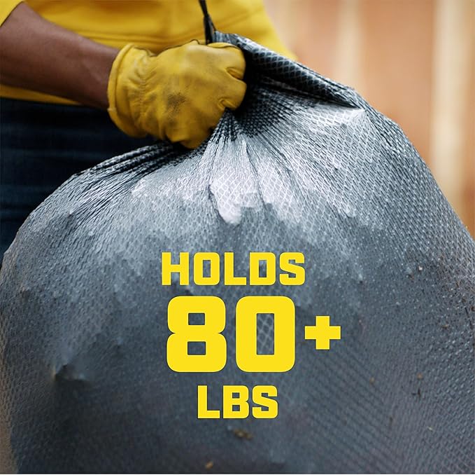 Glad Large 30 Gallon Trash Bags, Clorox Mountain Air Heavy Duty Garbage Bags, Forceflex with Drawstring, 25 Count (Packaging May Vary)