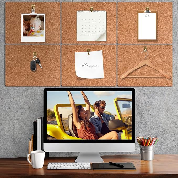 LEIFIDE Cubicle Hooks Fabric Panel Wall Hooks Cubicle Clips Picture Hangers for 40 Lbs Office Home Kitchen Room Board Hanging Supplies(Bronze,40 Pieces)