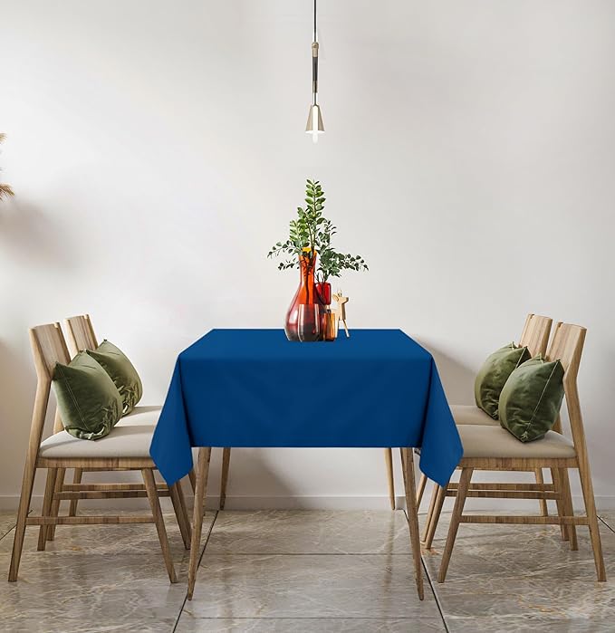 Utopia Kitchen Rectangle Table Cloth 2 Pack (60x102 Inches, Royal Blue), Tablecloth Machine Washable, Polyester Table Cover for Dining, Buffet Parties, Picnics, Events, Weddings and Restaurants