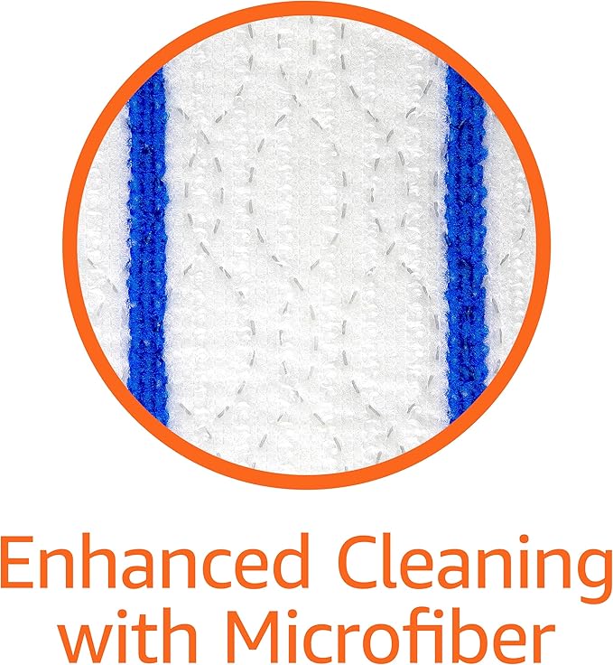 Amazon Basics Wet Mopping Cloth Refills, Multi-Surface Floor Cleaning, Fresh Scent, Low Streak, Disposable, 24 Count (Fits Swiffer Sweeper Mop Heads)
