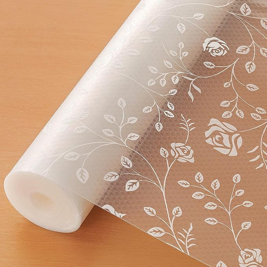 Cooyes Shelf Liner – Premium Non-Adhesive Cabinet & Drawer Liner for Kitchen – Waterproof Shelf Paper with Modern Pattern – Durable EVA Cabinet Mat – Easy to Cut （11.8" W x 236" L）