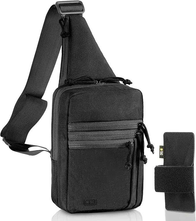 M-Tac CCW Sling Bag for Men & Women - EDC Shoulder Bag Tactical - Crossbody Concealed Carry Bag - Men's Chest Pack