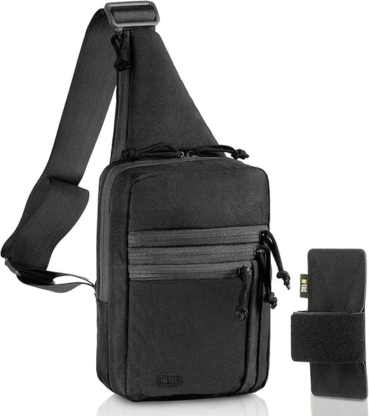 M-Tac CCW Sling Bag for Men & Women - EDC Shoulder Bag Tactical - Crossbody Concealed Carry Bag - Men's Chest Pack