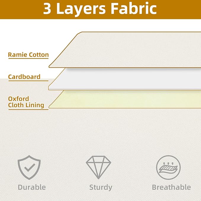 Underbed Storage Organizers, Container Bags with Lids, Storage Boxes With Sturdy Structure and Reinforced Handles, Beige, 3 Pack, 31.5 x 15.7 x 5.9 Inch