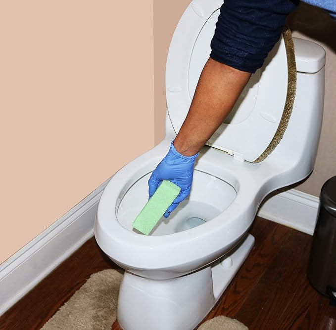 Compac Home Magic-Stone Porcelain Cleaning Stick - Toilet Bowl Cleaner, Handy Toilet Cleaner Easily Scrubs/Removes Stubborn Lime Stains from Porcelain or Bathroom Fixtures, 4 Count