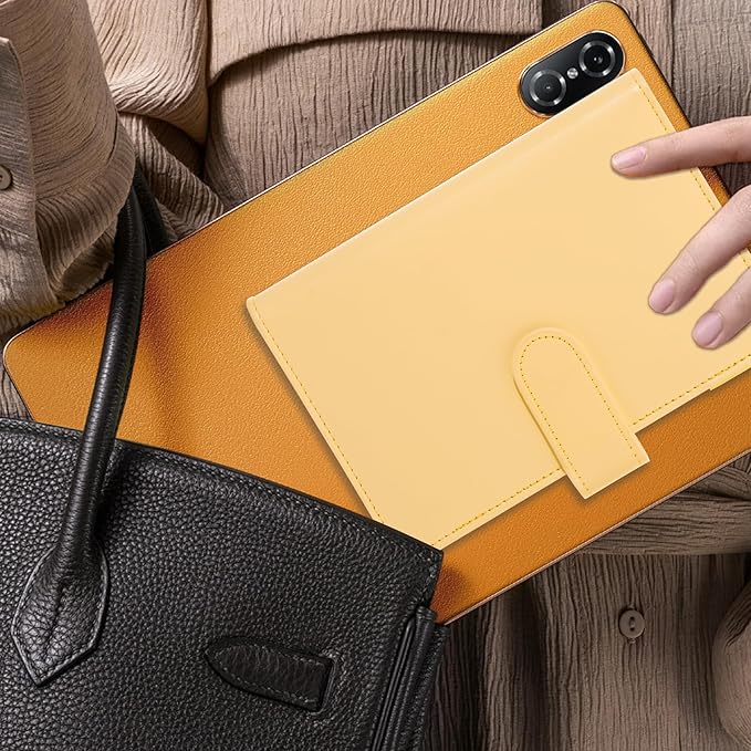 NICOOTHBudget Binder Cash Envelopes A6 Money Saving Binder with Zipper envelopes (Yellow)