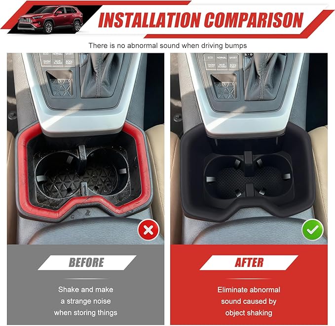 Cup Holder Coaster Fit for 2022-2025 Toyota RAV4 Accessories Cup Holder Mat Pad Inserts Interior CupHolder Liner for 2024 Toyota RAV4(for RAV4)