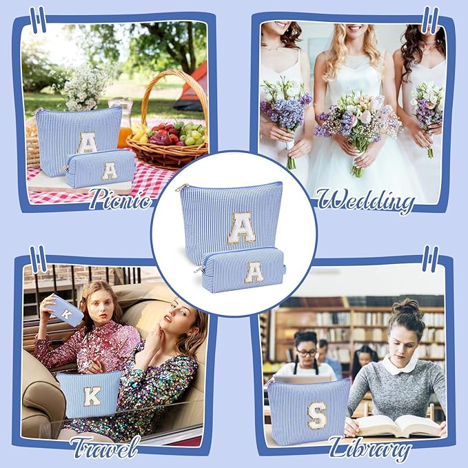 YOOLIFE Birthday Gifts for Women, Gifts Idea for Her Mom Teacher | Personalized Cute Cosmetic Makeup Pouch Make Up Bag for Friends Female Wife Mom Travel Toiletry Bag Bridesmaid Girlfriend Gifts Q