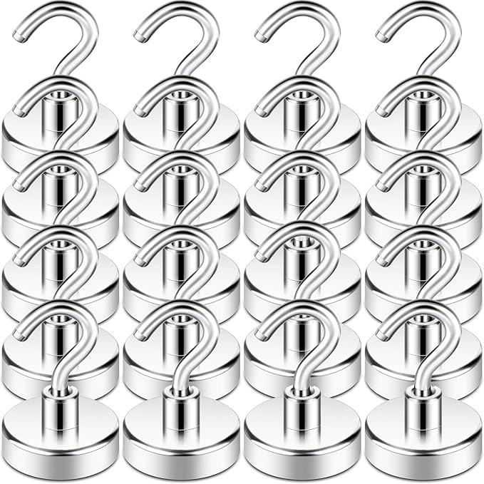 Neosmuk Magnetic Hooks, Cruise Ship Essentials, 26#,Silver