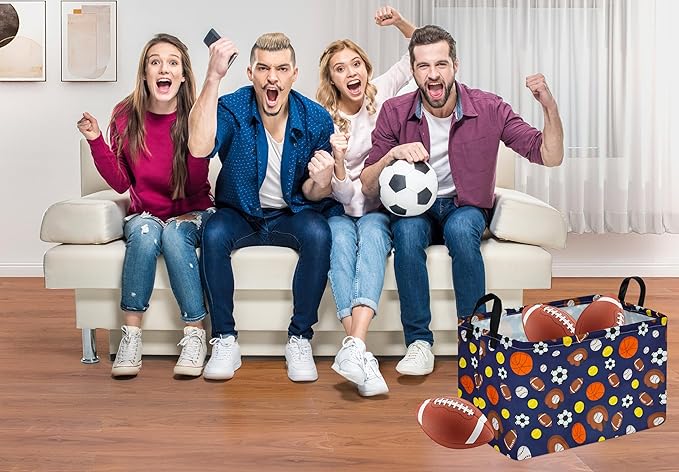 Kids Hamper Storage Bins Organizer Toy Box Laundry Basket Large Canvas Collapsible Chest for Home/Dorm/Kitchen/Pet/Office/Closet/Shelf/Gift Baskets