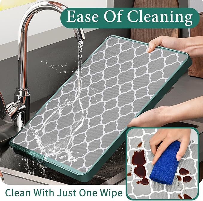 Shelf Liners for Kitchen Cabinets 12in x 30FT Non Adhesive Drawer Liner Gray Quatrefoil Thickened Shelf Liner Paper Strong Non-Slip Easy to Clean for Tool Box Refrigerator with Knife and Tape Measure