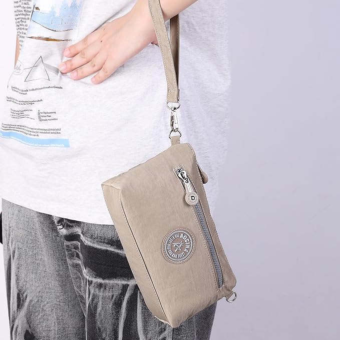 AOCINA Small Wristlet Wallet for Women RFID Blocking Crossbody Purse Gifts for Valentines Day Nylon Cell Phone Purses