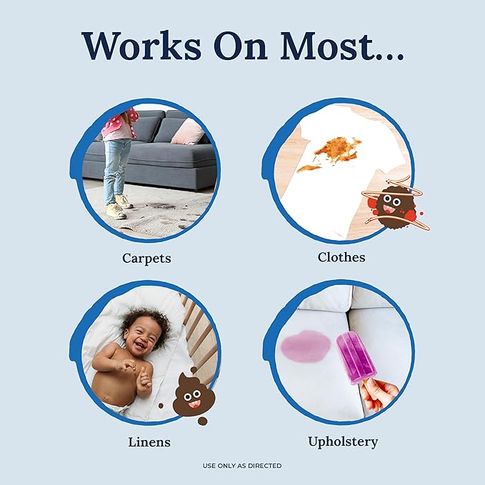 Miss Mouth's Messy Eater Stain Treater Spray - 4oz & 10 Wipes Stain Remover - Newborn & Baby Essentials - No Dry Cleaning Food, Grease, Coffee Off Laundry, Underwear, Fabric (Pack of 2)