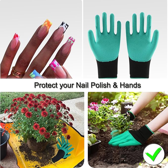 39" x 31" Thickened Repotting Mat for Plant Transplanting and Potting Soil Mess Control Waterproof Tray, Succulent Pots Portable Gardening Mat, Protect Nail Gloves, Best Gifts for Gardeners