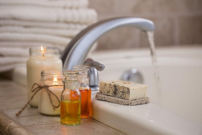 Aira Soap Saver - Soap Dish & Holder - BPA Free Shower & Bath Holder - USA - Drains Water, Circulates Air, Extends Soap Life - Easy to Clean, Fits All Sets - Lavender