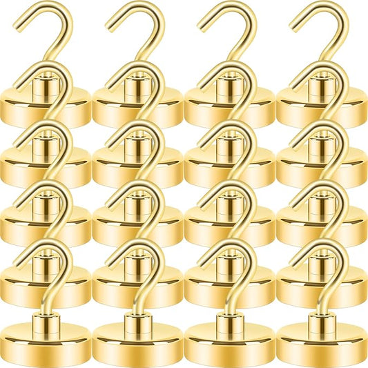 Neosmuk Magnetic Hooks, Cruise Ship Essentials, 26#,Gold