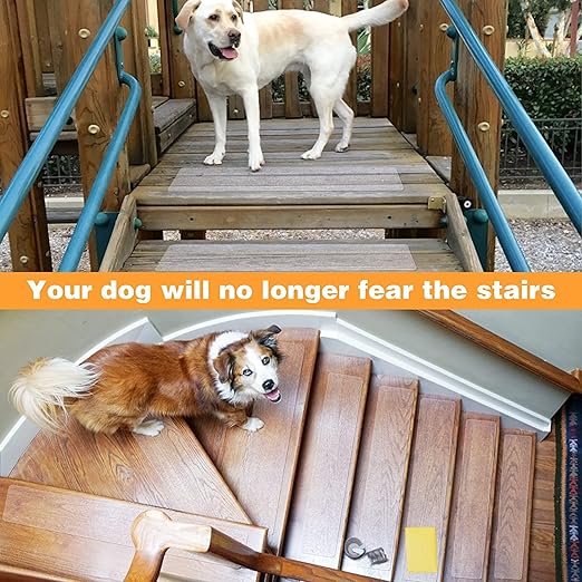 Qingluan Anti Slip Tape, Non Slip Stair Tape for Steps Indoor Waterproof, Clear Safety Slip Traction Grip Tape for Tubs, Stairs, Boats (Transparent, 4 Inch x 33 Feet)