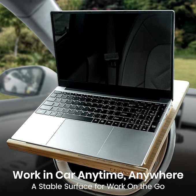 Essential Steering Wheel Tray - Car Table for Meal, Multipurpose Steering Wheel Table for Travelers, Table and Laptop Holder, Laptop Tray for Work