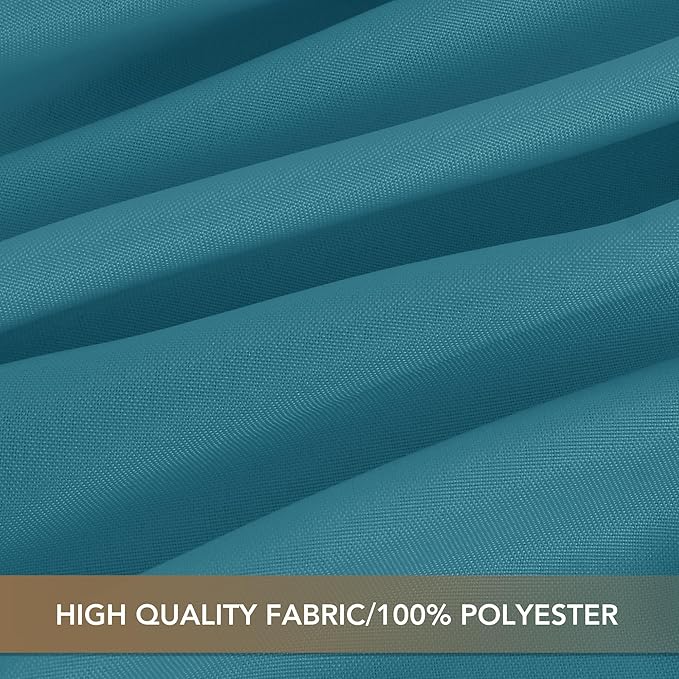 sancua Rectangle Tablecloths for 6 Foot Tables, 6 Pack - Washable Polyester Fabric Table Cloth for Wedding Party, Birthday, Banquet Reception, 54x108 Inch, Teal