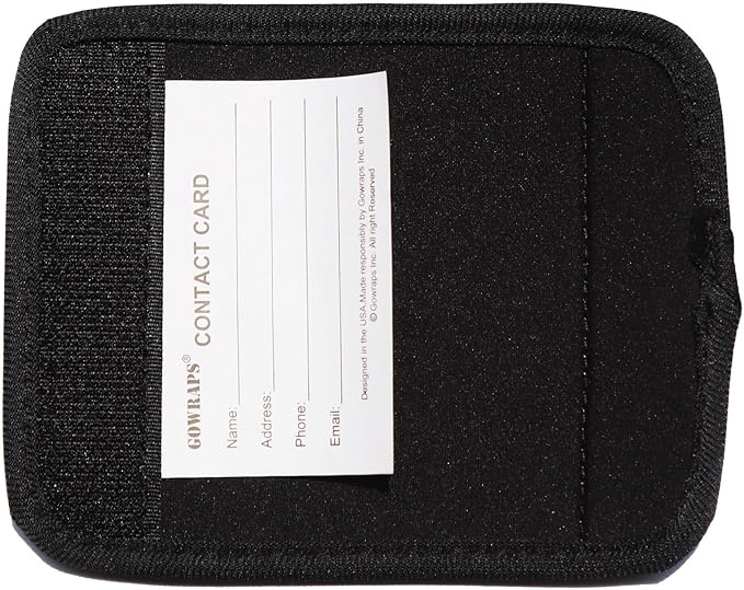 Gowraps Neoprene Luggage Handle Wraps for Traveling Bright Color Luggage Tags|Handle Wraps|Handle Covers (Limegreen)