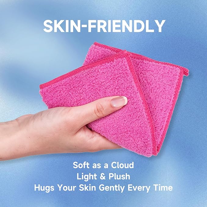 TEAWOO Coral Velvet Rose Red Washcloths 12 Pack, Highly Absorbent and Soft Rose Red Face Towels, Multi-Purpose Washcloths and Hand Towels for Bathroom, Hotel, Spa and Gym, 12 x 12 inches
