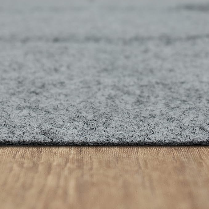 Mohawk Home 4’ x 6’ Non Slip Grip Rug Pad 1/8" Low Profile Felt Cushion + Rubber Gripper, Great for High Traffic Areas - Safe for All Floors