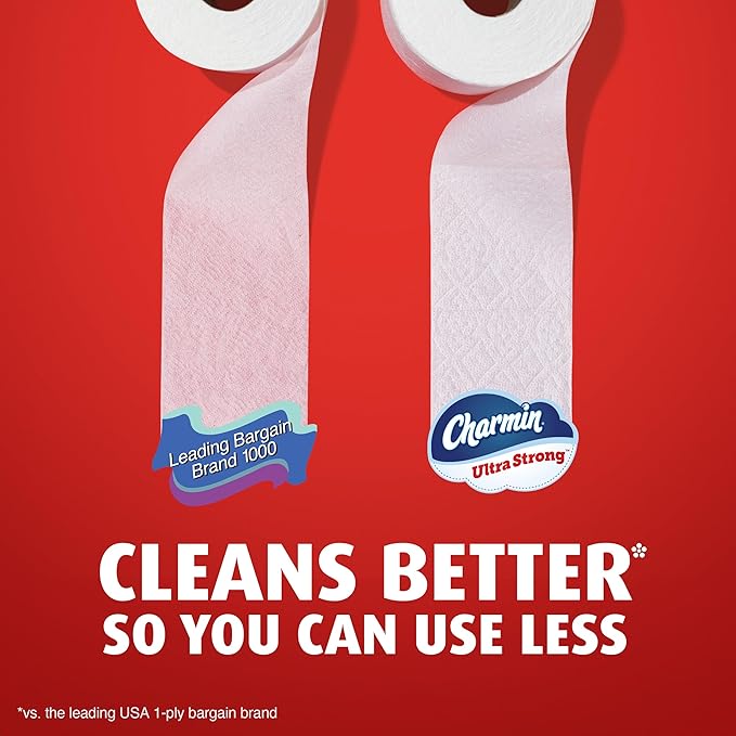 Charmin Ultra Strong Toilet Paper 12 Mega XL Rolls, 330 Sheets Per Roll