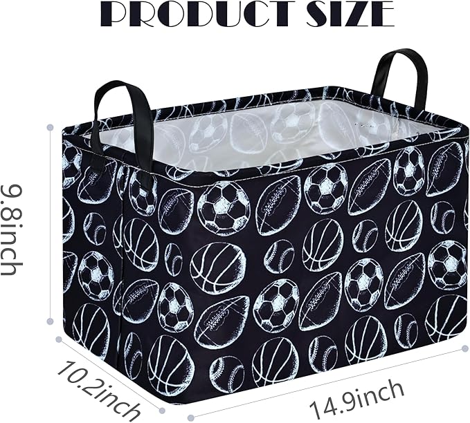 Kids Hamper Storage Bins Organizer Toy Box Laundry Basket Large Canvas Collapsible Chest for Home/Dorm/Kitchen/Pet/Office/Closet/Shelf/Gift Baskets