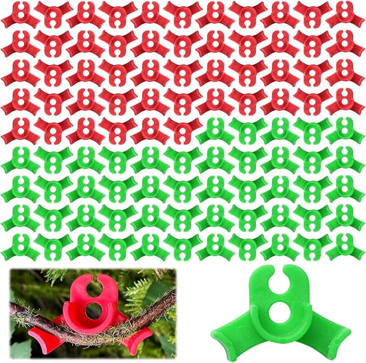 100 Pcs Plant LST Cilps, Adjustable Low-Stress Plant Training Clips, Reusable 90-Degree Bendable Clips to Bend for Tomatoes Cucumbers Beans Climbing Plants in Indoor or Outdoor Gardens