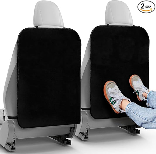2 Pack Kick Mats Back Seat Protector - Backseat Car Organizer for Kids, Car Storage Organizer, Back Seat Cars Organizers, Cars Organizers Backs Seats, Travel Accessories, No Pockets