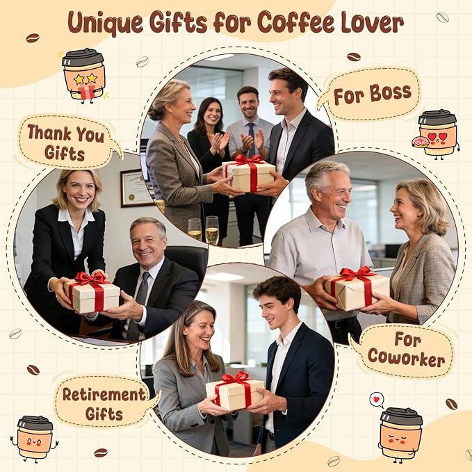 Funny Retirement Gifts for Men Women Coworker Boss Friends Teacher, Retired Crochet Coffee Gift for Woman Teacher, Not Your Problem Anymore with Funny Card Desk Office Decor Best Happy Retirement