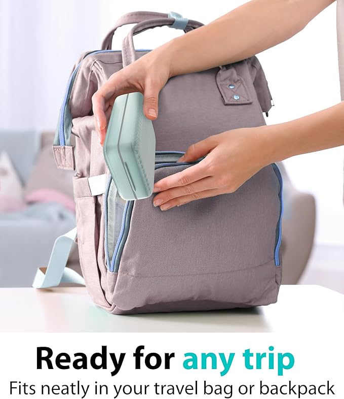 Travel Pill Organizer Box – Moisture Proof Case with Magnetic Closure, Large 8-Compartment Holder for Pills, Vitamins and Supplements, Secure Medicine Organizer for Traveling and Home, for Daily Use